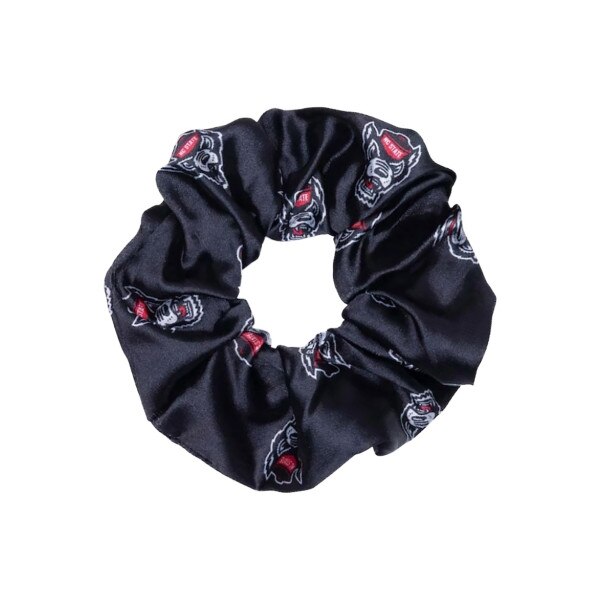 Scrunchie Black with Wolfhead Logo